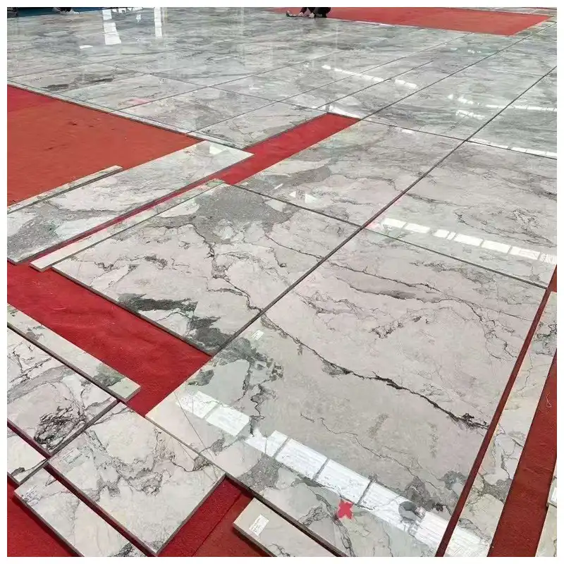 Camouflage White Marble Polished Tiles
