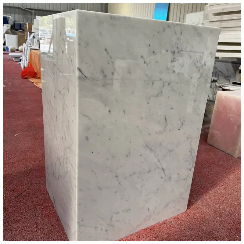 Carrara White Marble Freestanding Sink