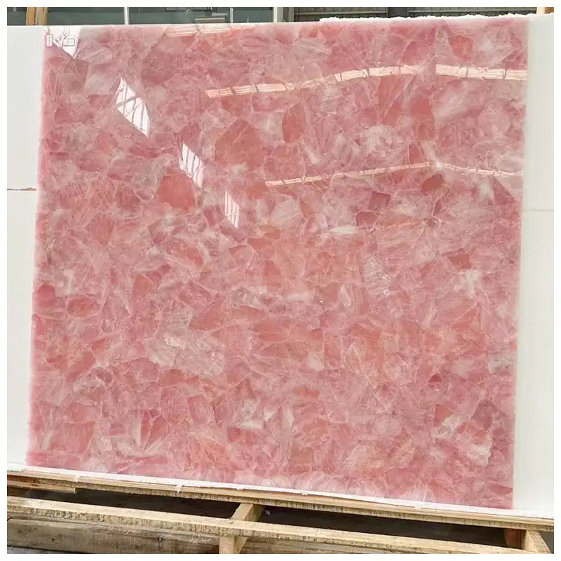 Crystal Rose Quartz Floor Tiles