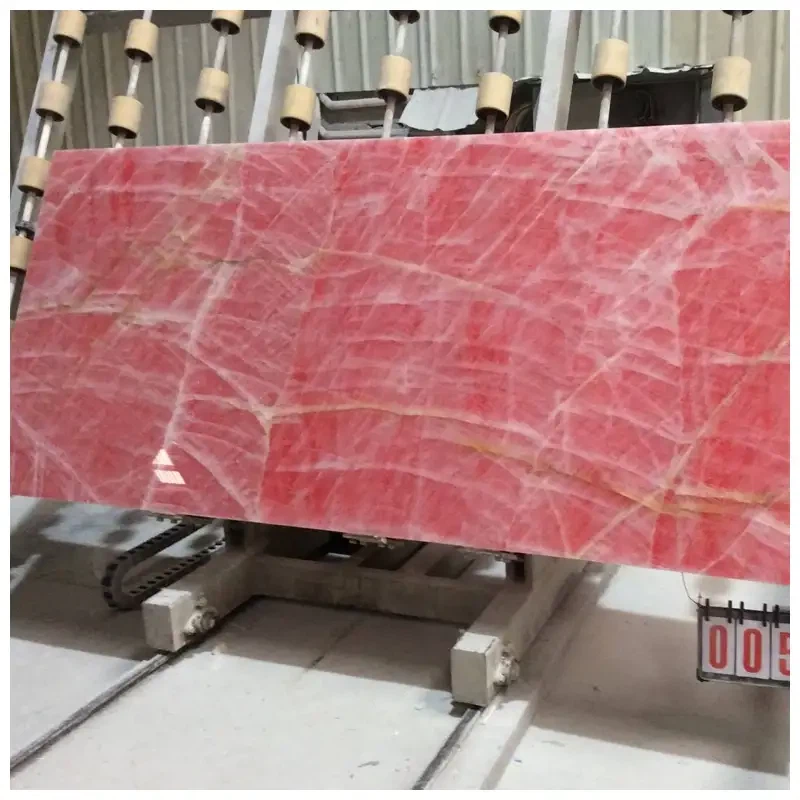 Ice Pink Onyx Marble Slabs