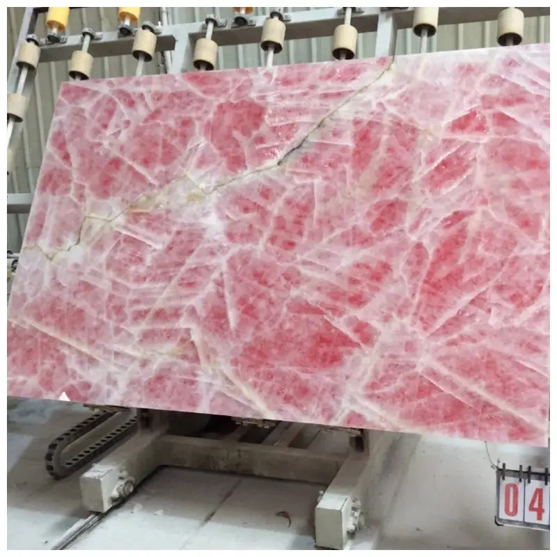 Ice Pink Rose Onyx Slabs