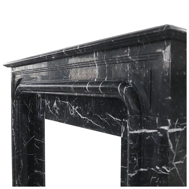 Nero Marquina Marble Hearth