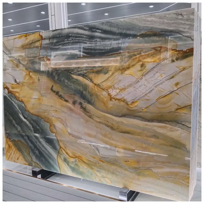 Polaris Gold Quartzite Polished Slabs