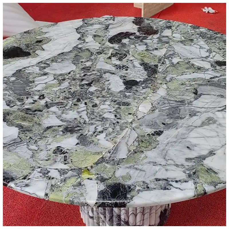 Primavera Marble Round Dining Table