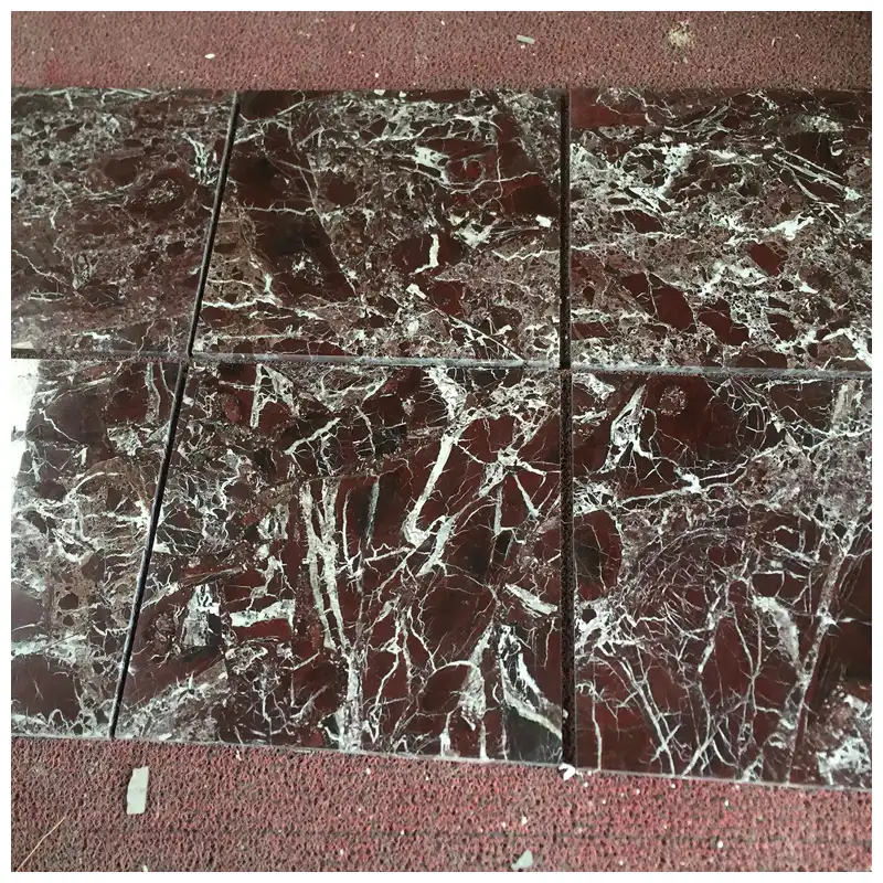Rosso Levanto Marble Polished Tiles