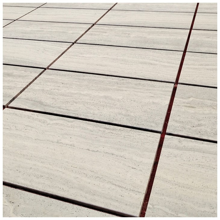  Silver Travertine Sandblasted Interior Floor and Wall Tiles