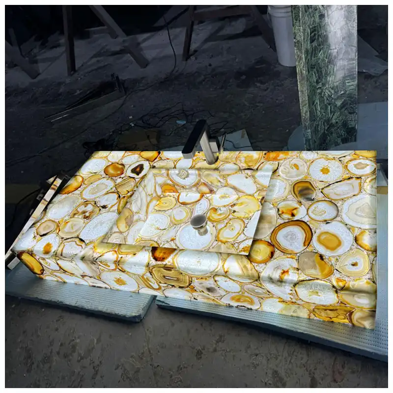 Brown Agate Vanity Sinks