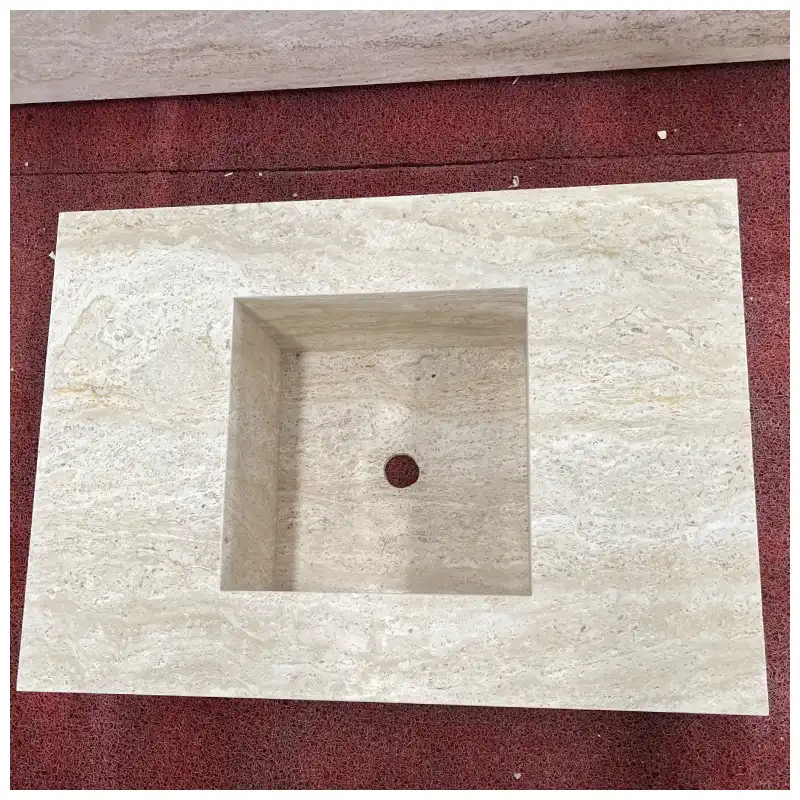 product-1-1 Ivory Travertine Integrated Sinks