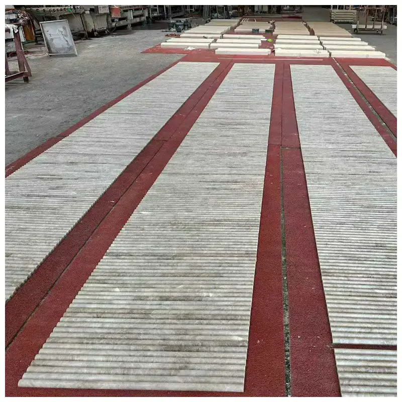 Taj Mahal Quartzite Fluted Linear Tiles