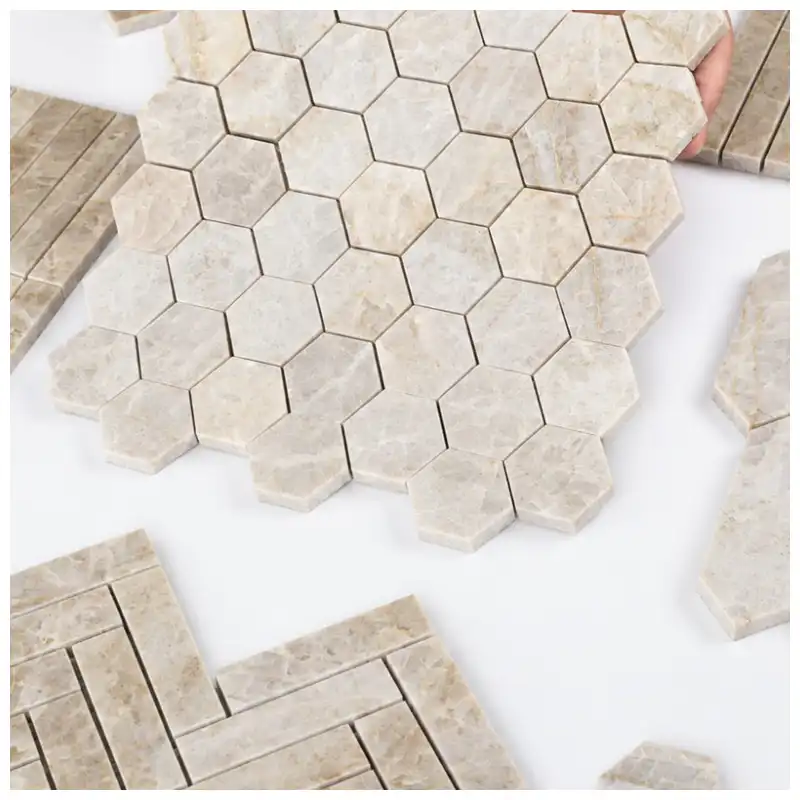 Taj Mahal Quartzite Mosaic Tiles factory