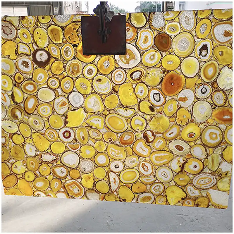 Yellow Agate Backlit Slab