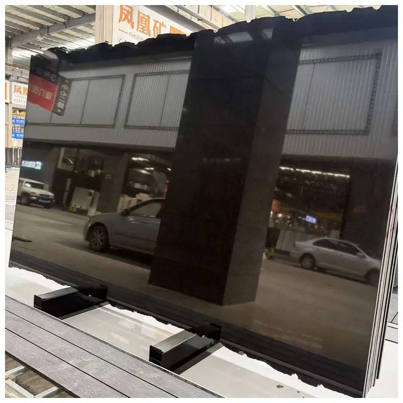 Zimbabwe Black Granite Polished Slabs