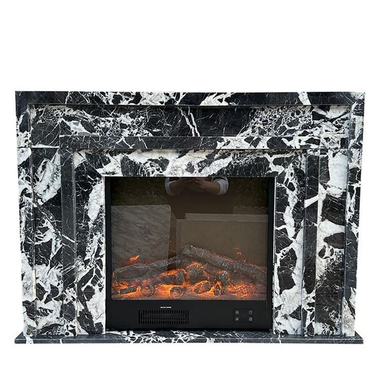 Black Marble Fireplace Mantel