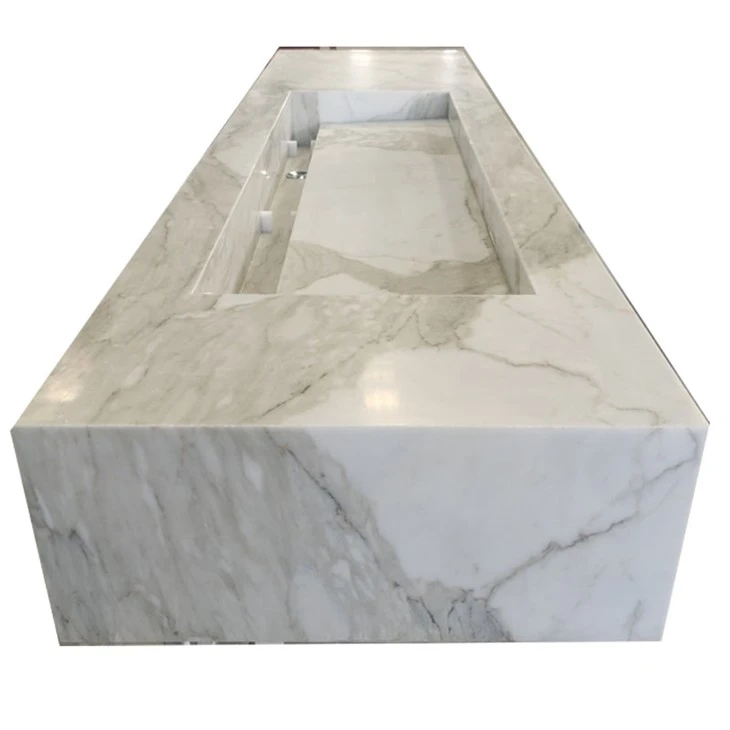 Calacatta Gold Marble Floating Sinks