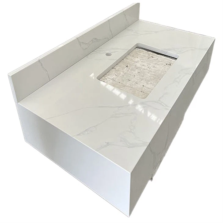 Calacatta Quartz Integrated Vanity Tops