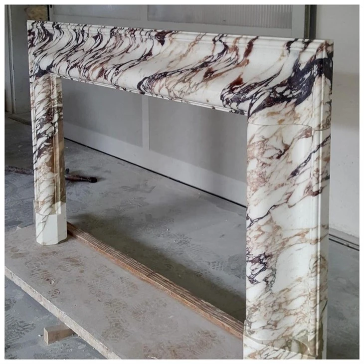 Calacatta Viola Marble Fireplace Mantel