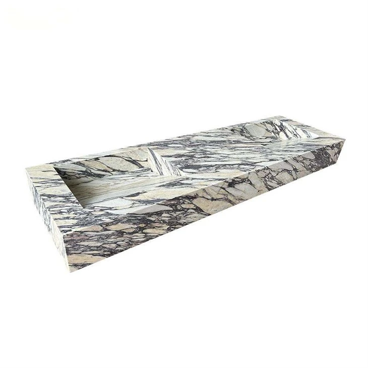 Calacatta Viola Marble Integrated Sinks