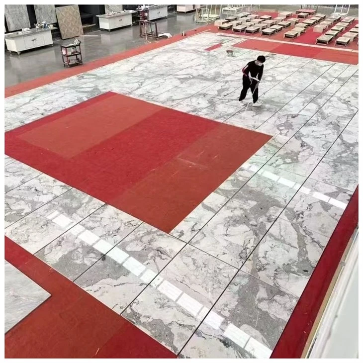 Camouflage White Marble Tiles