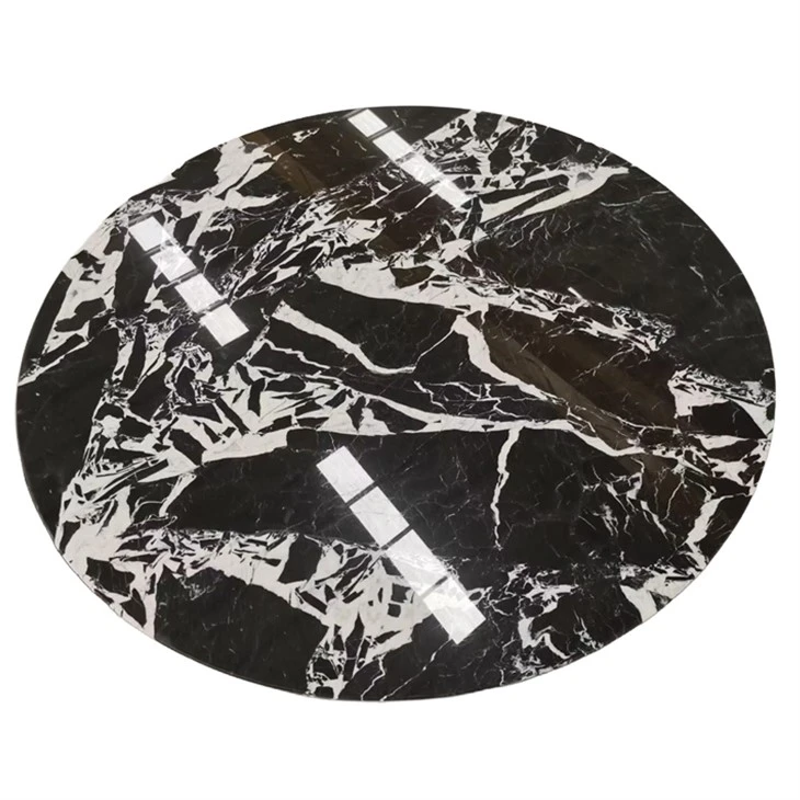 Grand Antique Marble Round Coffee Tables