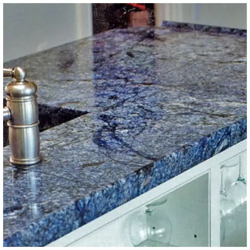 Custom Fabricated Blue Bahia Granite Masterpieces: Luxury Bar Tops and Execut...