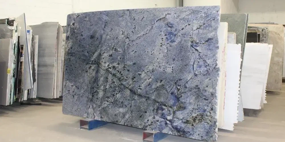 The Visual Symphony- Mastering High-End Book-matched Azul Bahia Granite Installations The Visual Symphony- Mastering High-End Book-matched Azul Bahia Granite Installations