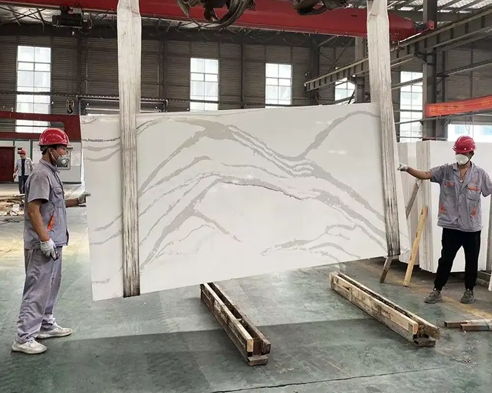 Calacatta Quartz Slabs and Countertops Factory in China-KA UNITED Calacatta Quartz Slabs and Countertops Factory in China-KA UNITED