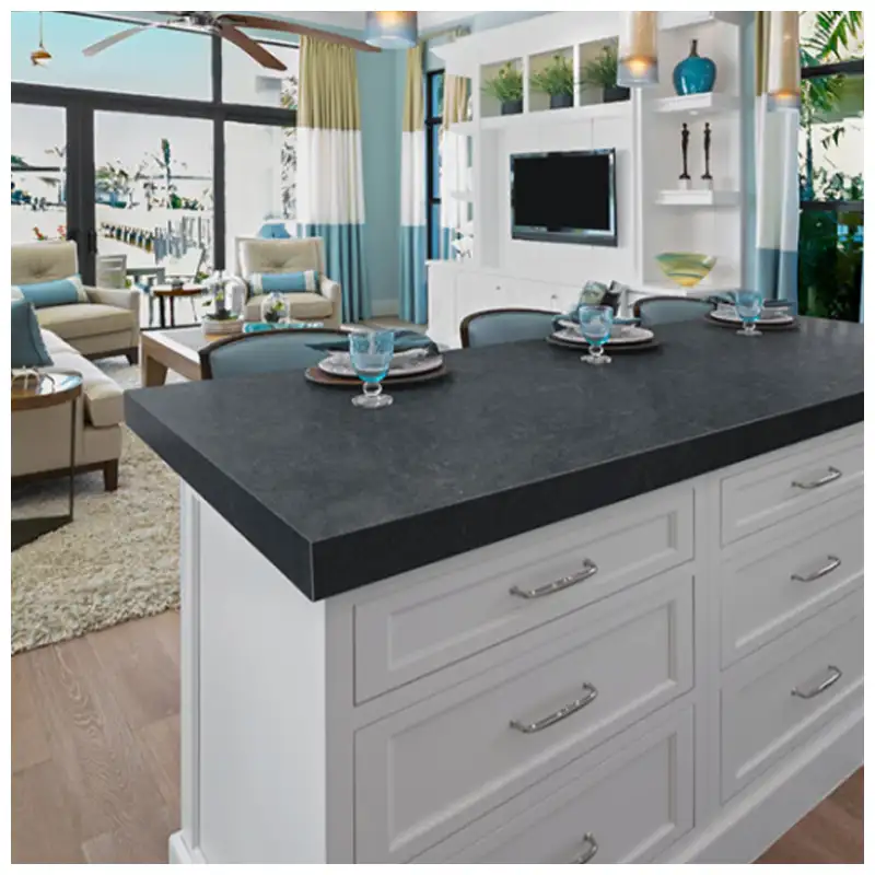 Matte, Honed, Or Polished Countertops For Warm Wood Cabinets