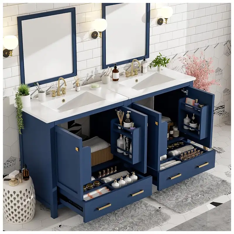 Bathroom Vanity Sealant Joints Around The Sink, Backsplash, Wall, And Cabinet