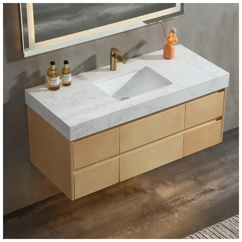 Floating Bathroom Vanity Support for Hotel Projects Floating Bathroom Vanity Support for Hotel Projects