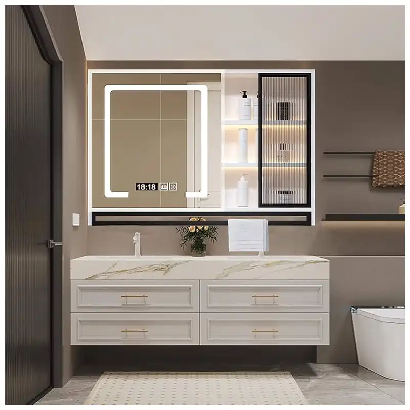 bathroom vanity back panel with plumbing access and wall fixing bathroom vanity back panel with plumbing access and wall fixing