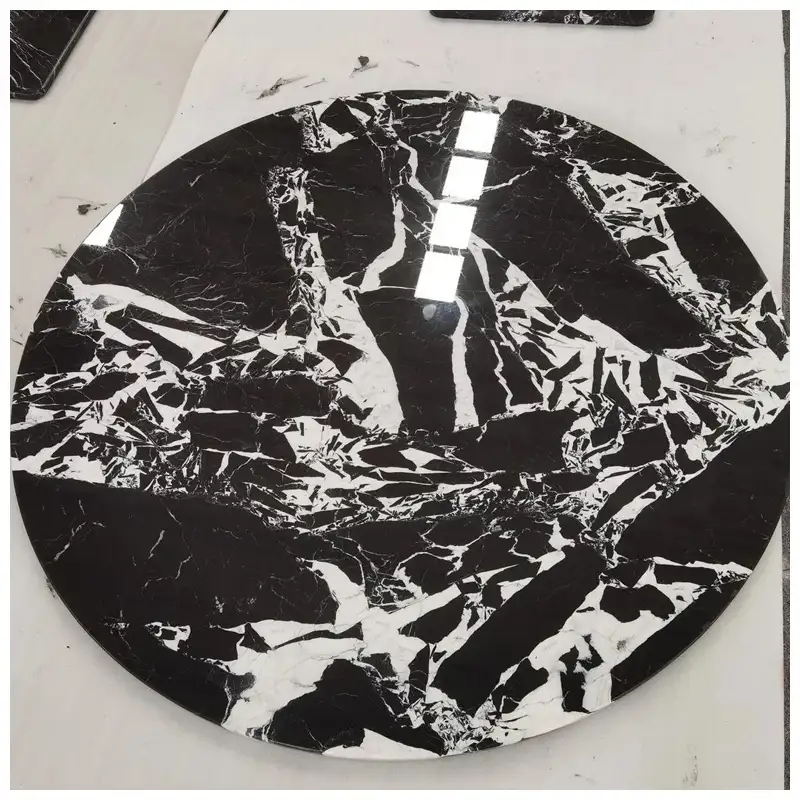 Grand Antique Marble Round Tables