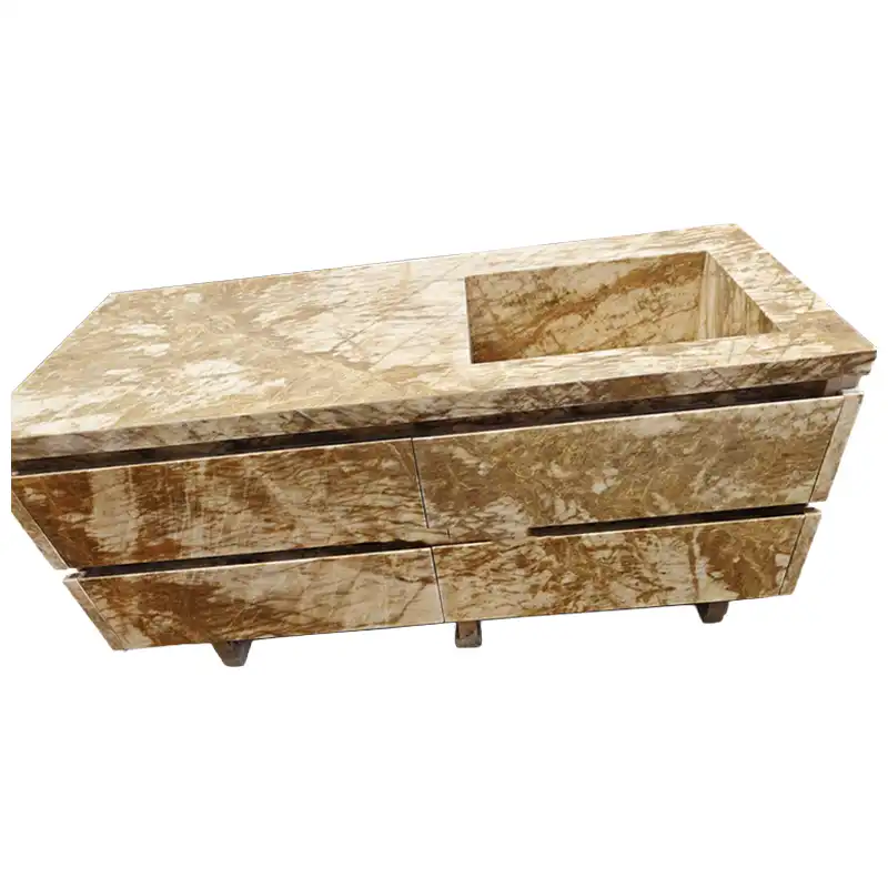 Giallo Siena Marble Cabinet Vanity Tops