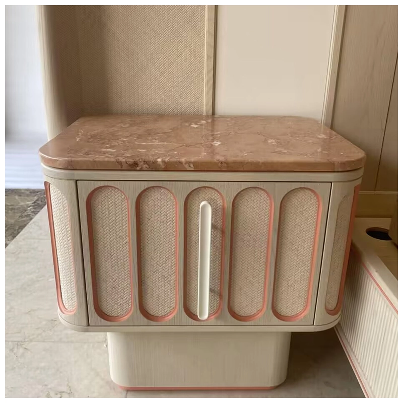 Pink Marble Coffee Table