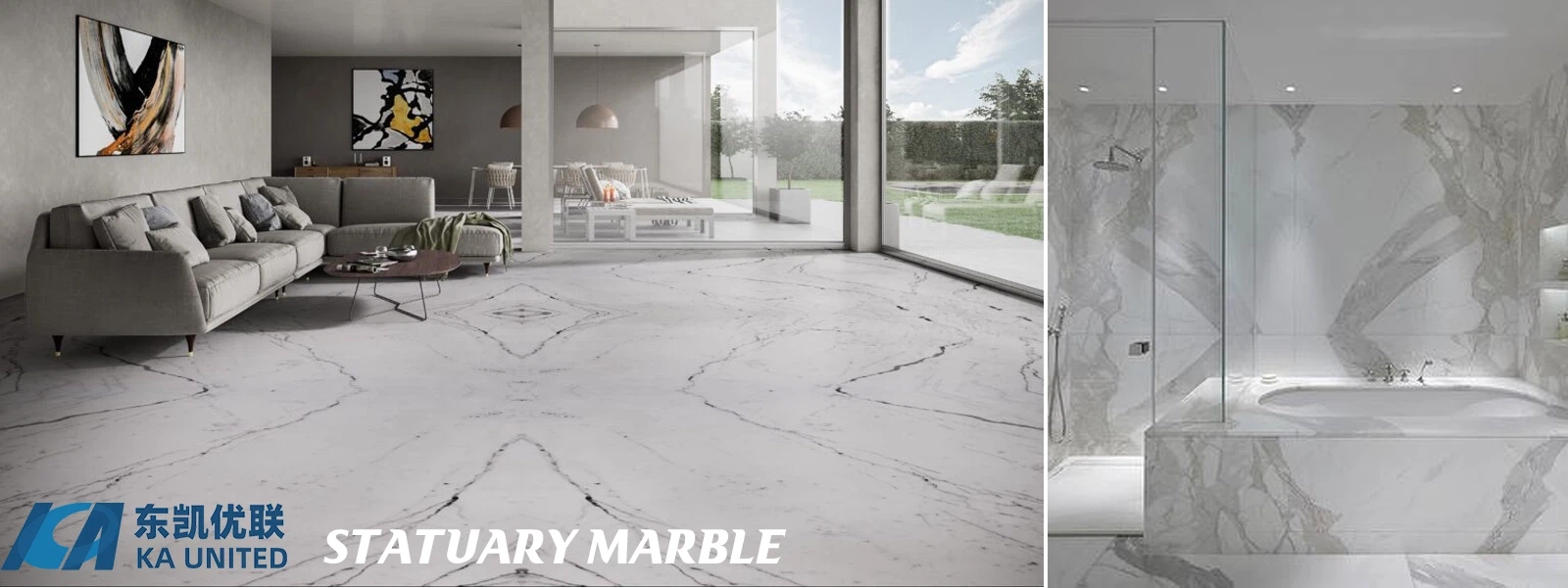 Statuary White Marble Floor and Wall Projects KA UNITED Statuary White Marble Floor and Wall Projects KA UNITED