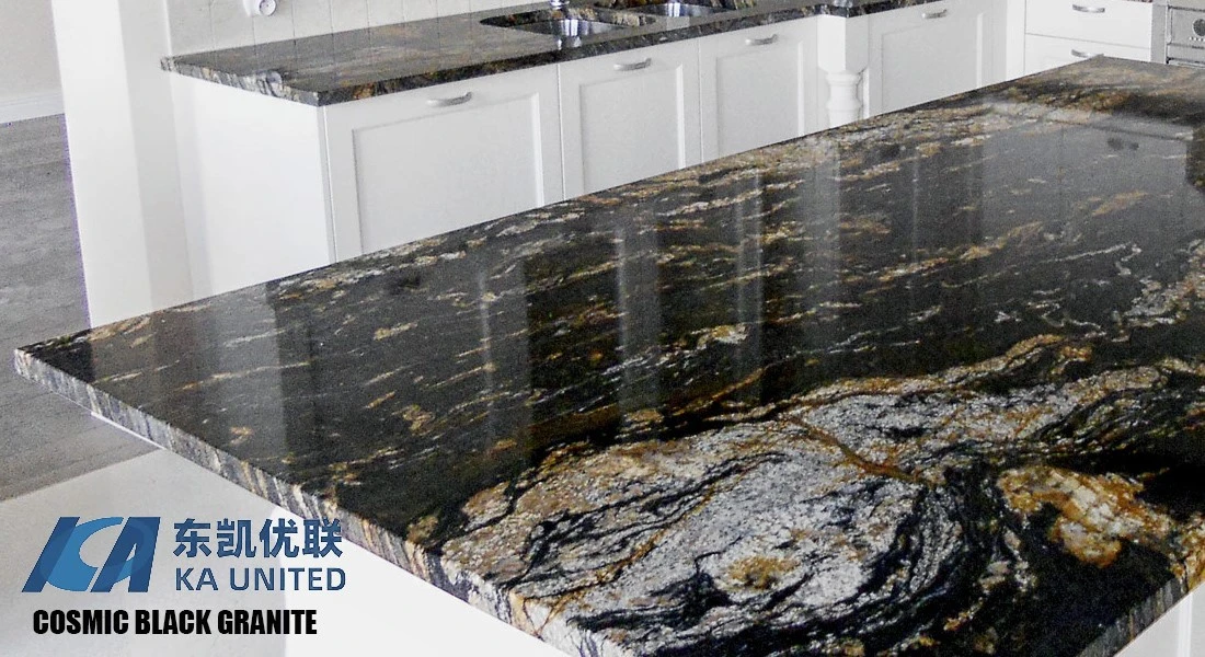 Cosmic Black Granite Kitchen Island Countertops Projects KA UNITED Cosmic Black Granite Kitchen Island Countertops Projects KA UNITED