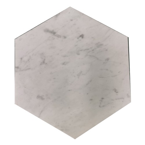 8 Carrara Marble Hexagon Tiles 8 Carrara Marble Hexagon Tiles
