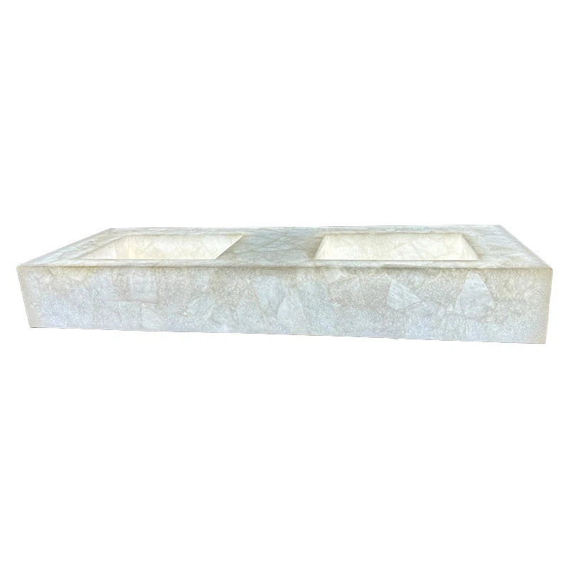 White Crystal Quartz Integrated Sinks White Crystal Quartz Integrated Sinks