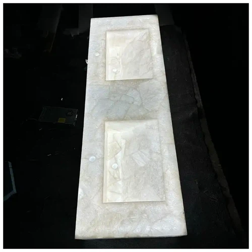 White Crystal Quartz Integrated Vanity Basins White Crystal Quartz Integrated Vanity Basins
