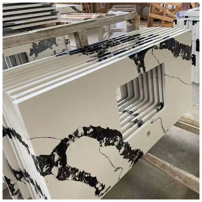 Calacatta Panda Quartz Kitchen Bench Tops Calacatta Panda Quartz Kitchen Bench Tops