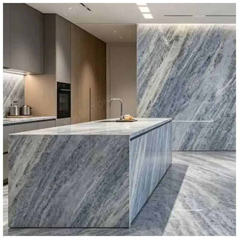 Azul Calcite Blue Marble Luxury Kitchen Projects Azul Calcite Blue Marble Luxury Kitchen Projects