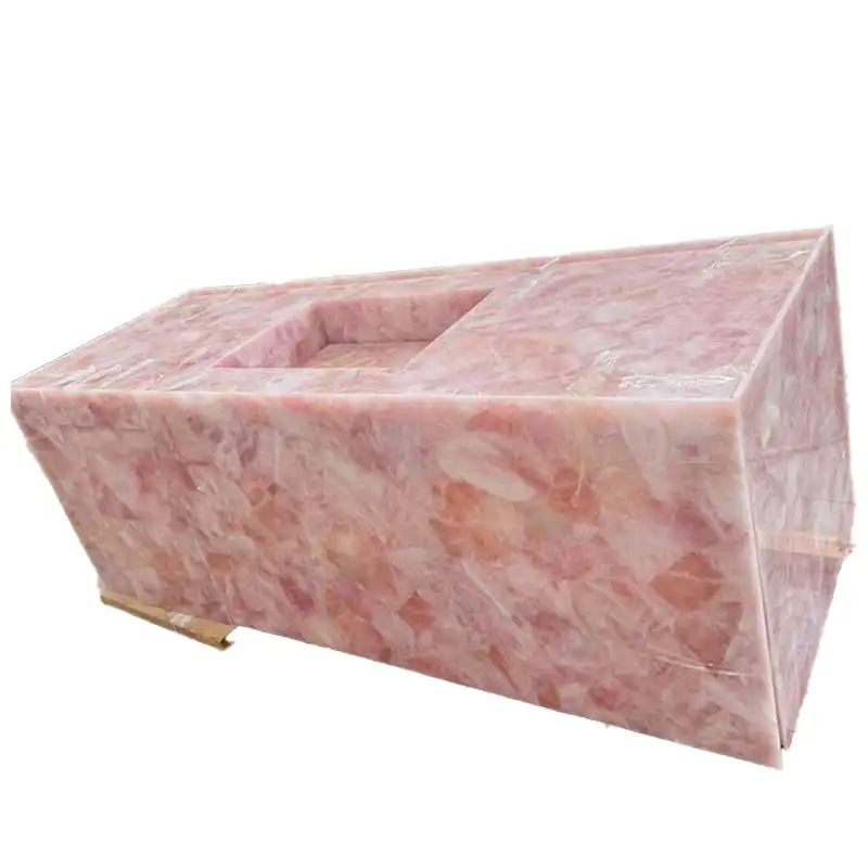 Pink Crystal Rose Quartz Countertops Pink Crystal Rose Quartz Countertops