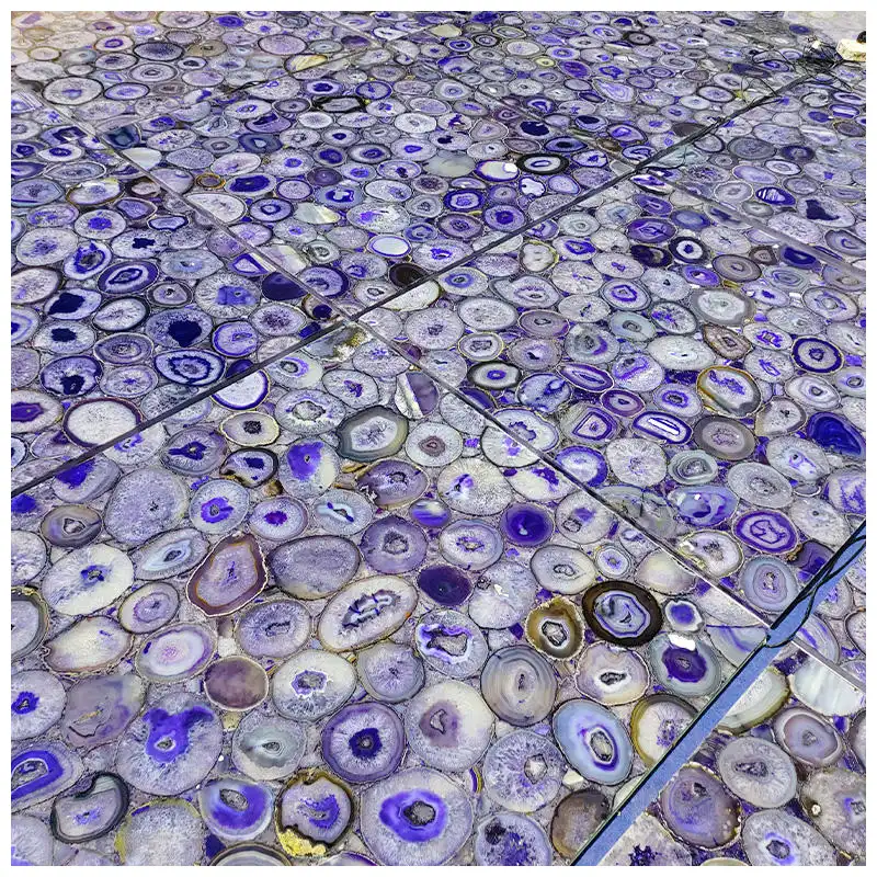 Purple Agate Gemstone Tile Purple Agate Gemstone Tile