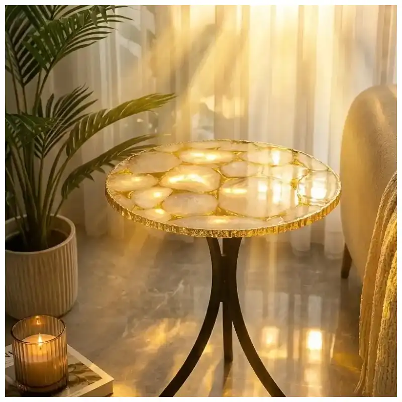 White Agate Stone Coffee Table for Luxury Houses and Hotels White Agate Stone Coffee Table for Luxury Houses and Hotels