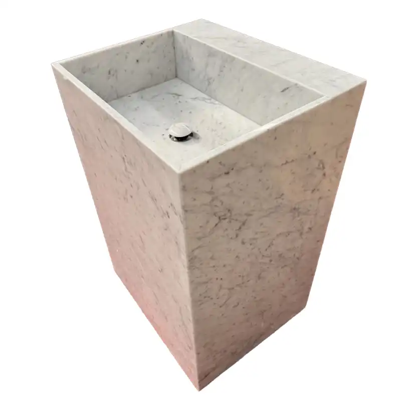 Carrara Marble Pedestal Sink Carrara Marble Pedestal Sink