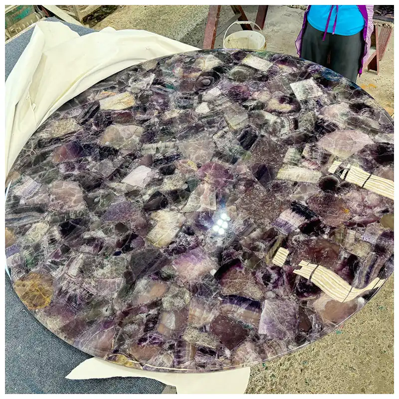 Amethyst Gemstone Dining Tables Amethyst Gemstone Dining Tables