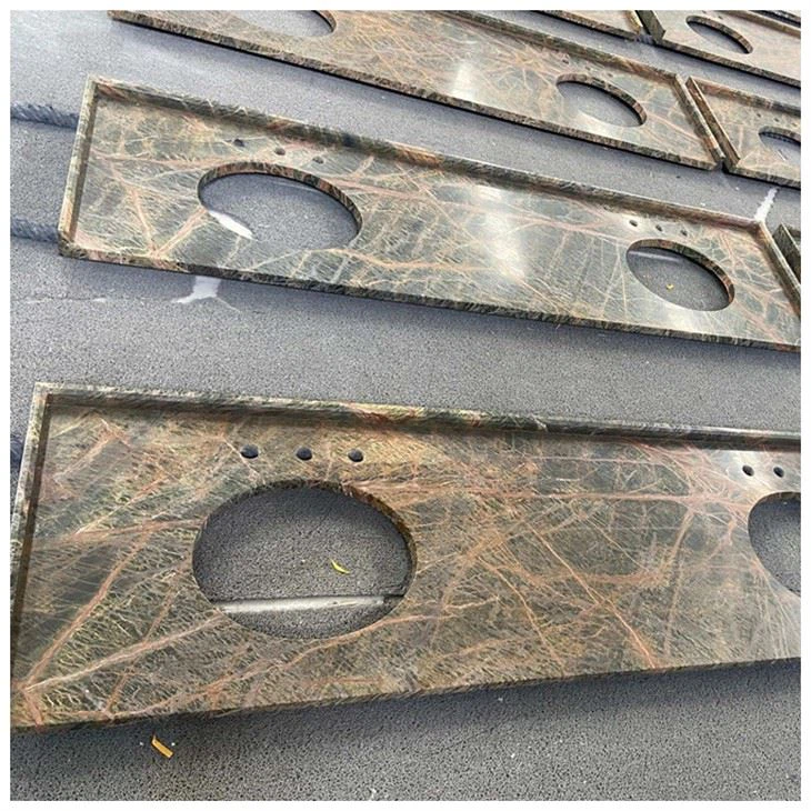 Rainforest Green Marble Vanity Tops