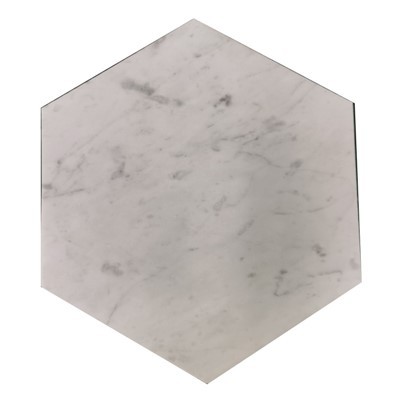 8'' Carrara Marble Hexagon Tiles