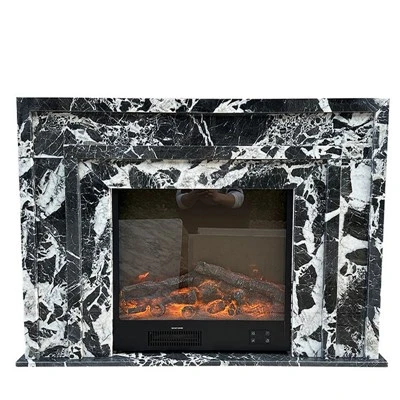 Black Marble Fireplace Mantel