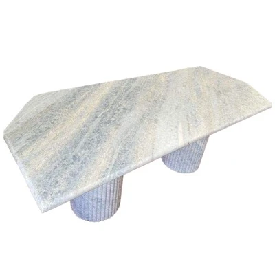 Crystal Blue Marble Tables