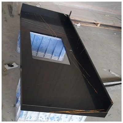 Gold Laurent Quartz Vanity Top